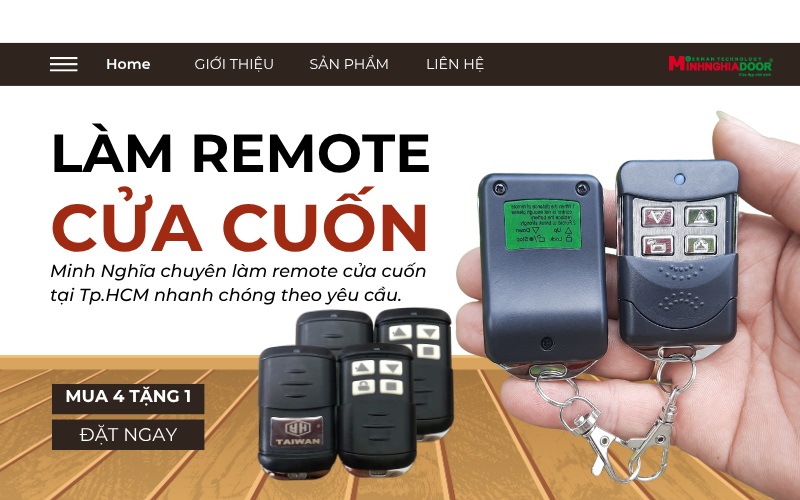 làm remote cửa cuốn gì vấp