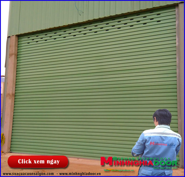 Lắp Đặt Cửa Cuốn Tấm Liền - Cửa Cuốn Minh Nghĩa