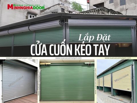 Lắp đặt cửa cuốn kéo tay
